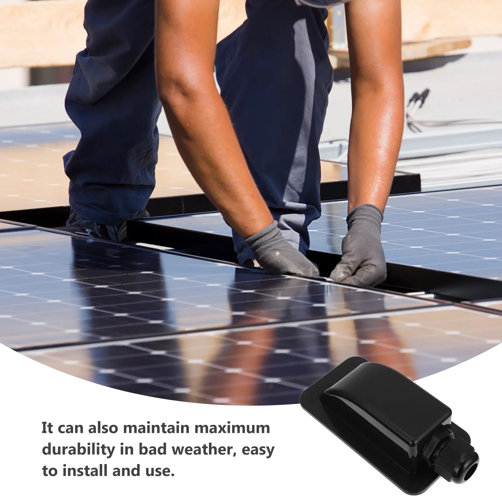 

Solar Single Cable Junction Box Fine Workmanship Delicate Design Waterproof Sun Protection Accessory Solar Single Cable Gland