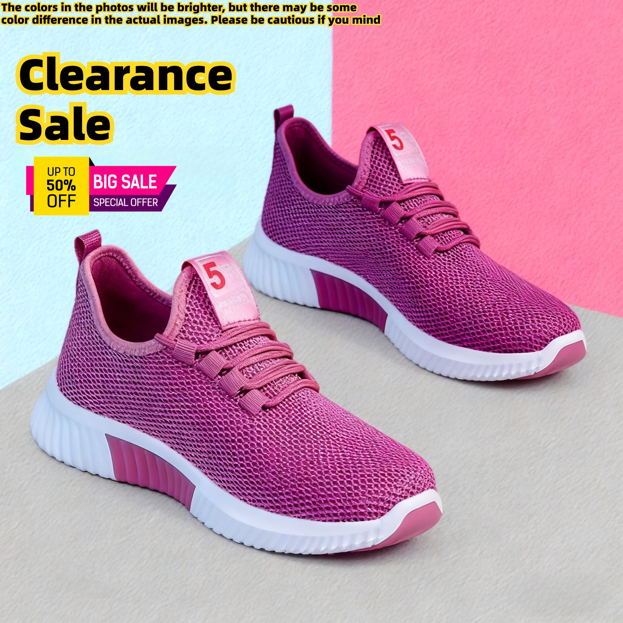 Zapatillas deportivas transpirables para mujer con suela vulcanizada antideslizante, zapatillas deportivas para correr (el texto en el pie derecho es espejado)