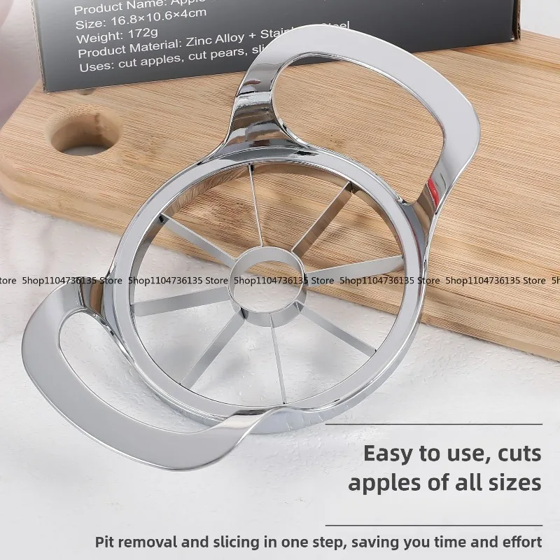 Stainless Steel Apple Fruit Cutter, Fruit Cutter, Large, Zinc Alloy Kitchen Gadget