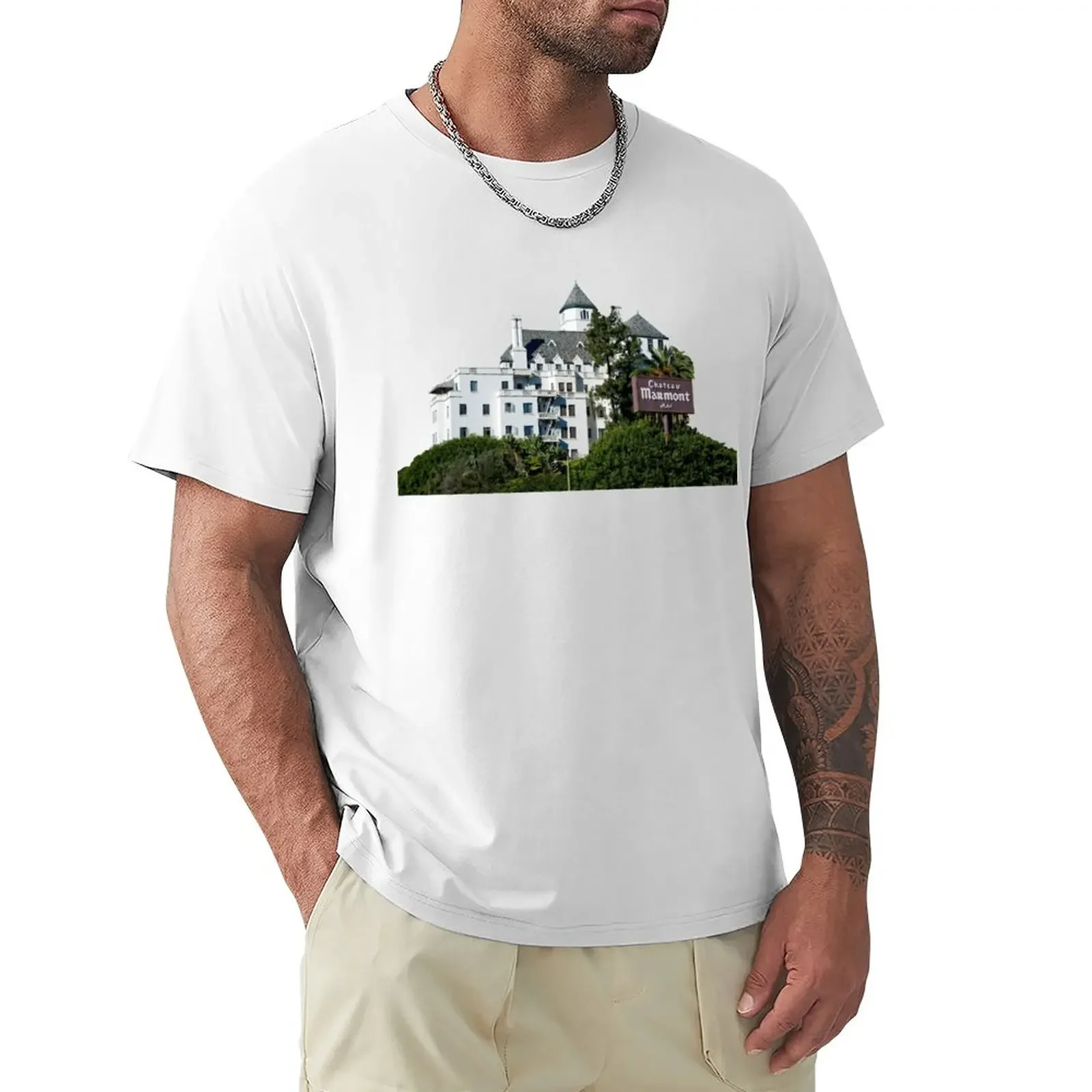 

chateau marmont 3 T-Shirt kawaii clothes new edition korean fashion mens graphic t-shirts pack