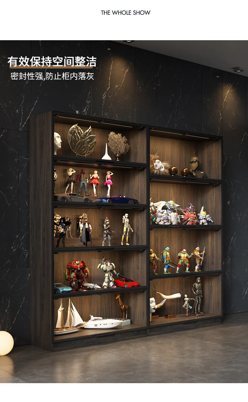 Glass door locker Specialized figure cabinet Model cabinet