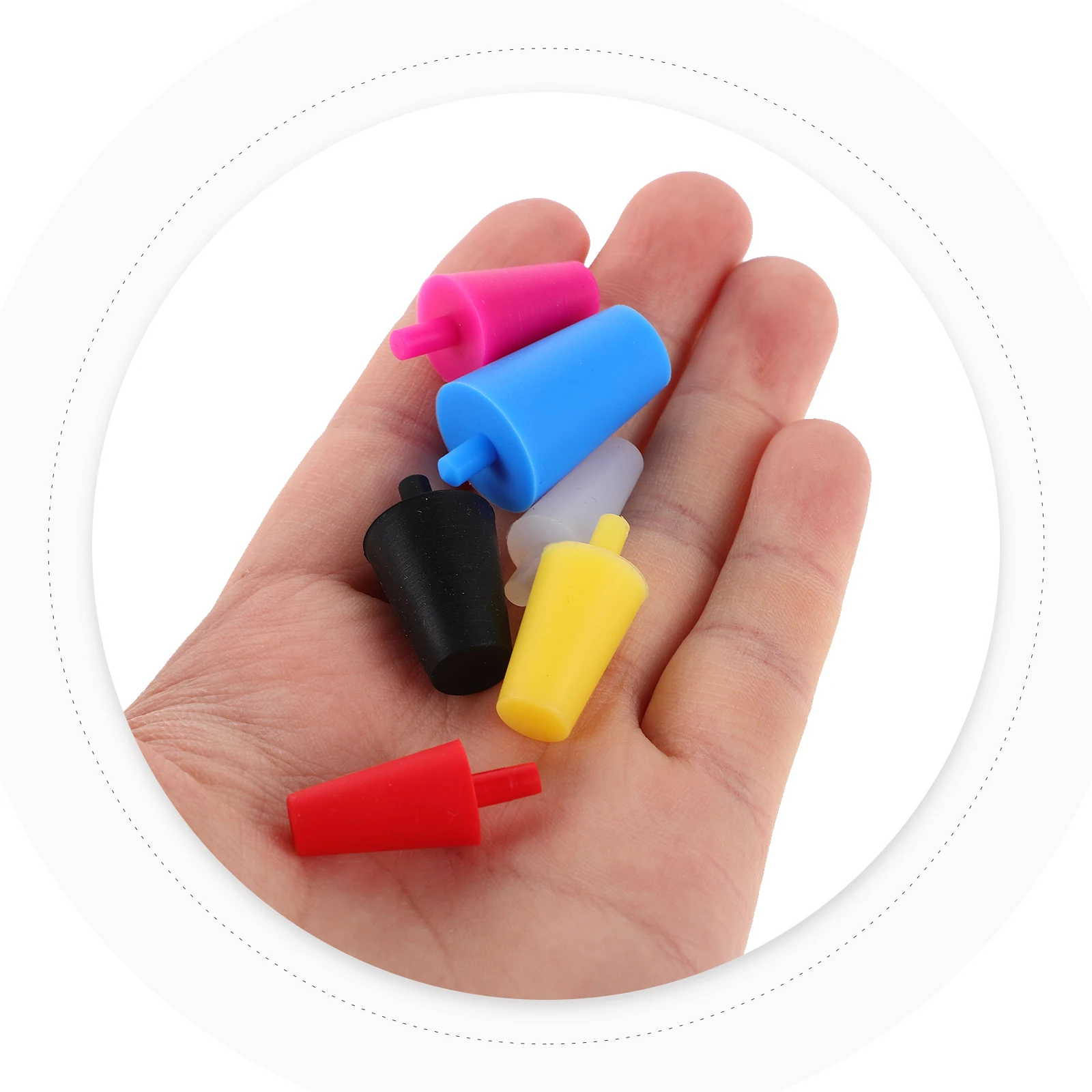 

60 Pcs Sealing Plug Bathroom Shower Drain Precision Lab Bungs Stoppers Heavy Duty Plugs Silica Gel Equipment