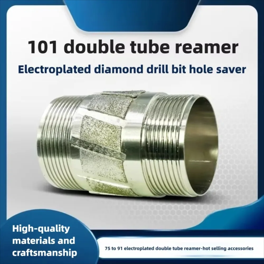 1. Hot Selling Rock Hole Enlarger 75mm To 91mm Electroplated Single Double Tube Reamer For 101 Double Tube Diamond Coring Bit