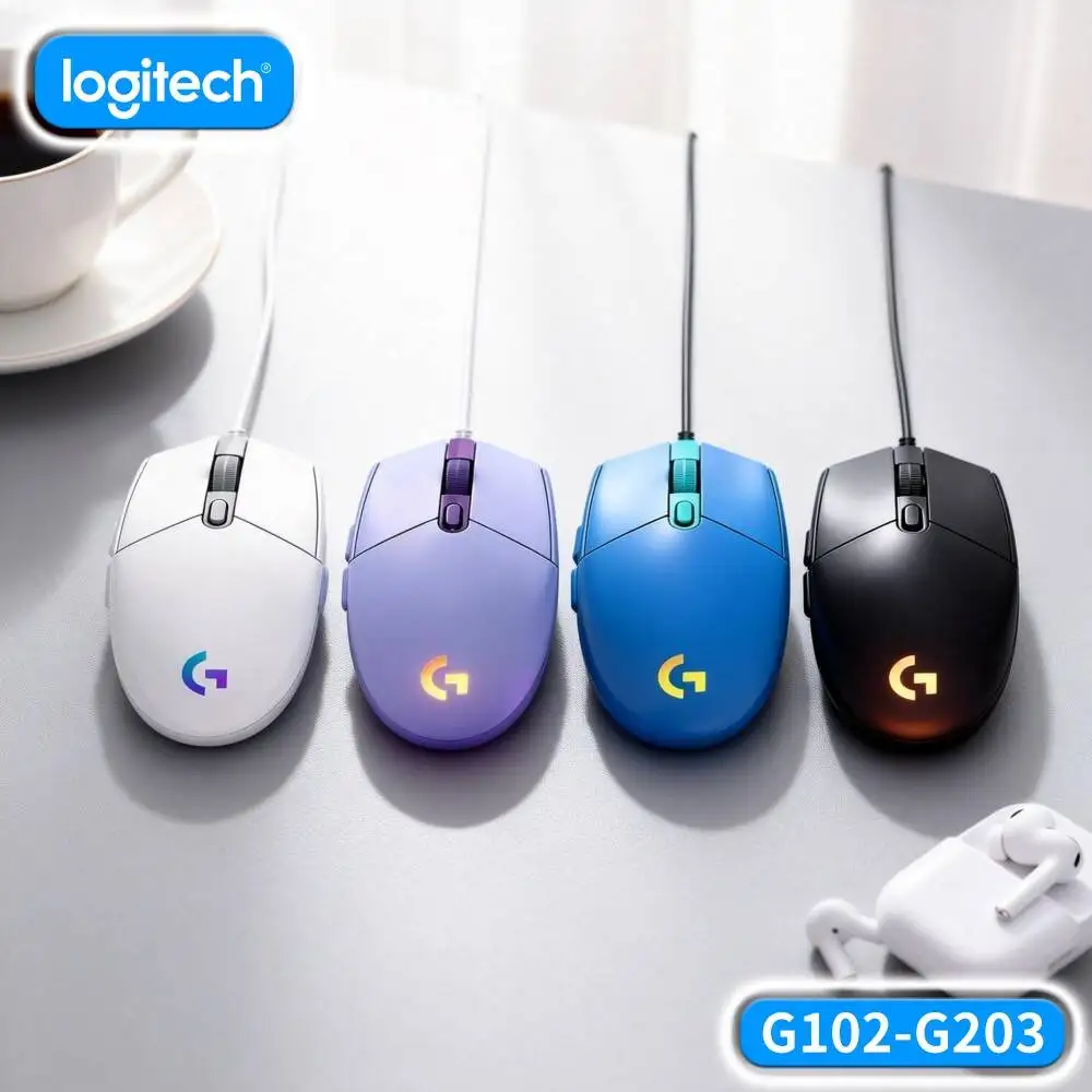 Logitech G102 Prodigy Wired Gaming Mouse RGB Backlit Technology 6 Programmable Buttons for Desktop Gaming