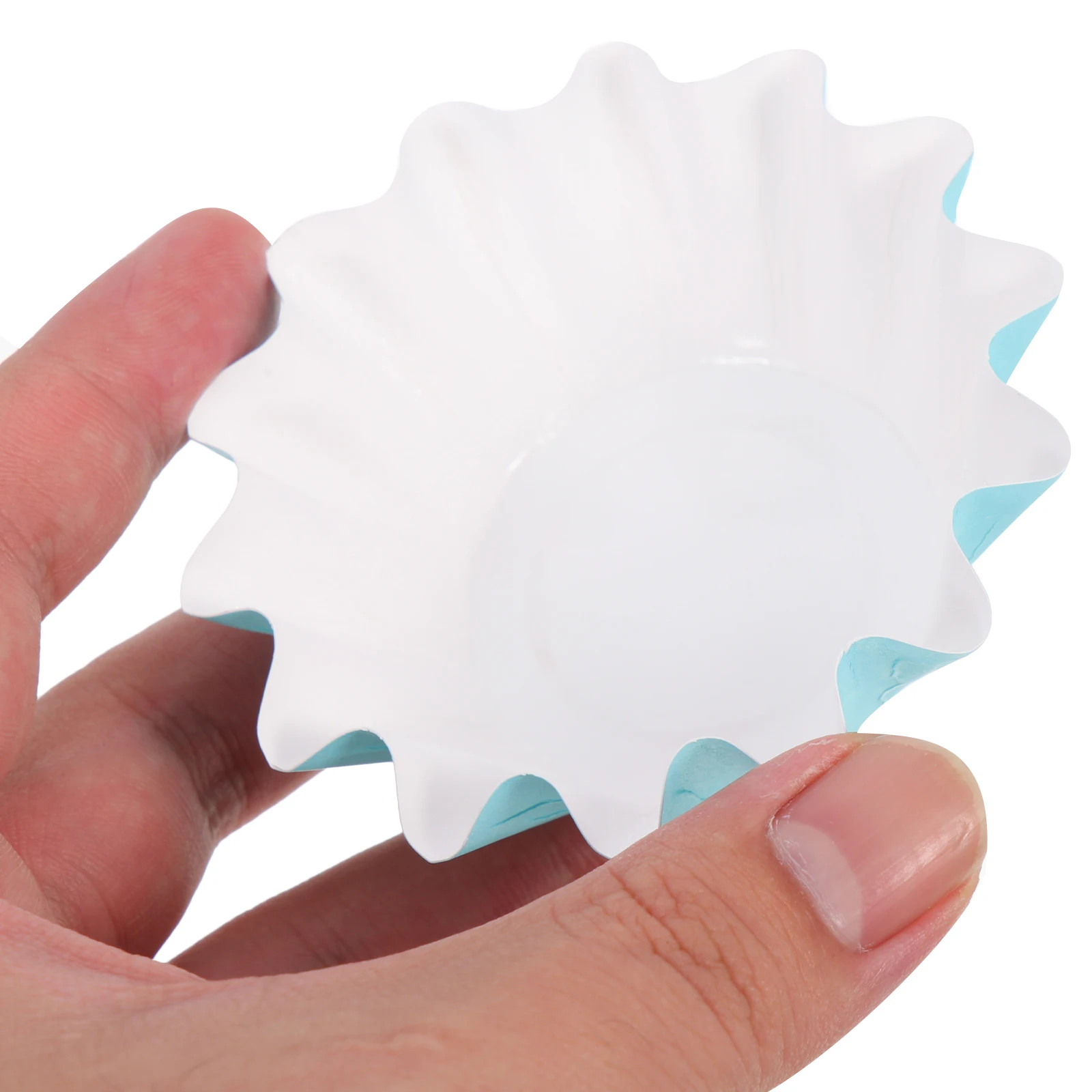 

100 Pcs Cake Tray Cup Baking Ramequin Wavy Cupcake Liners Cups Muffin Paper Lining