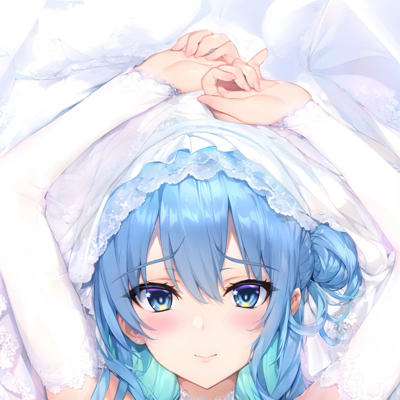 

Dakimakura Anime Pillow Case Hoshimachi Suisei Double-sided Print Of Life-size Body Pillowcase Gifts