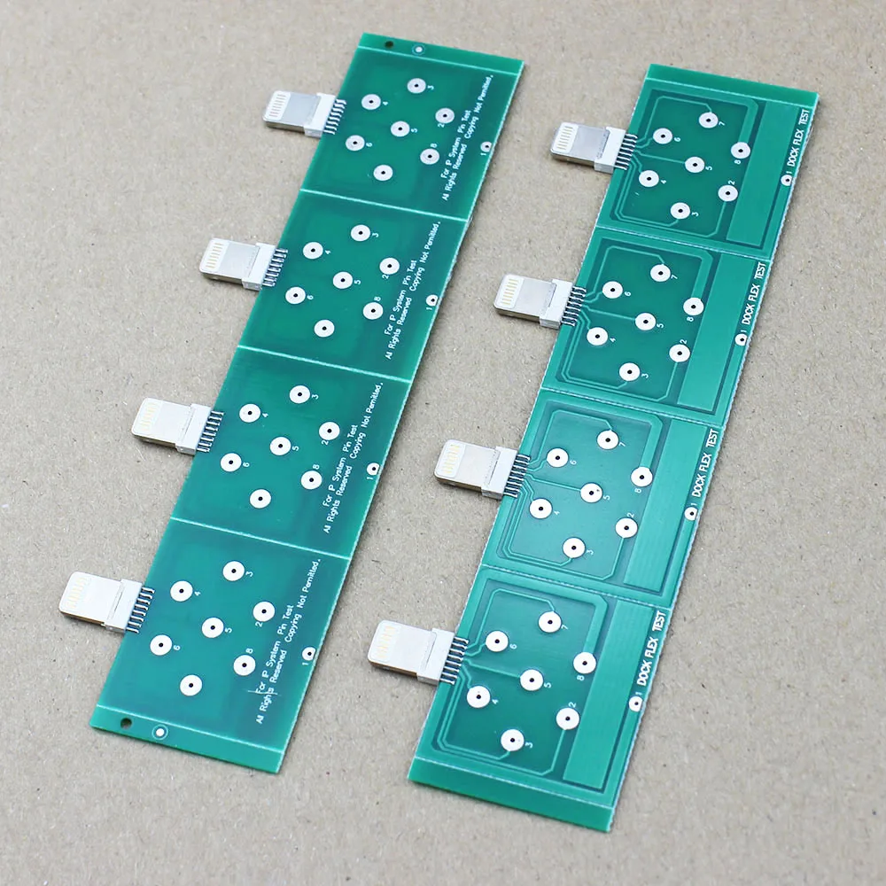 1pce Apple Android Type-C พร้อม PCB หางปลั๊กมือถือ papan ujian บอร์ดขนาดเล็ก papan ujian ขั้วต่อหลอดไฟ LED