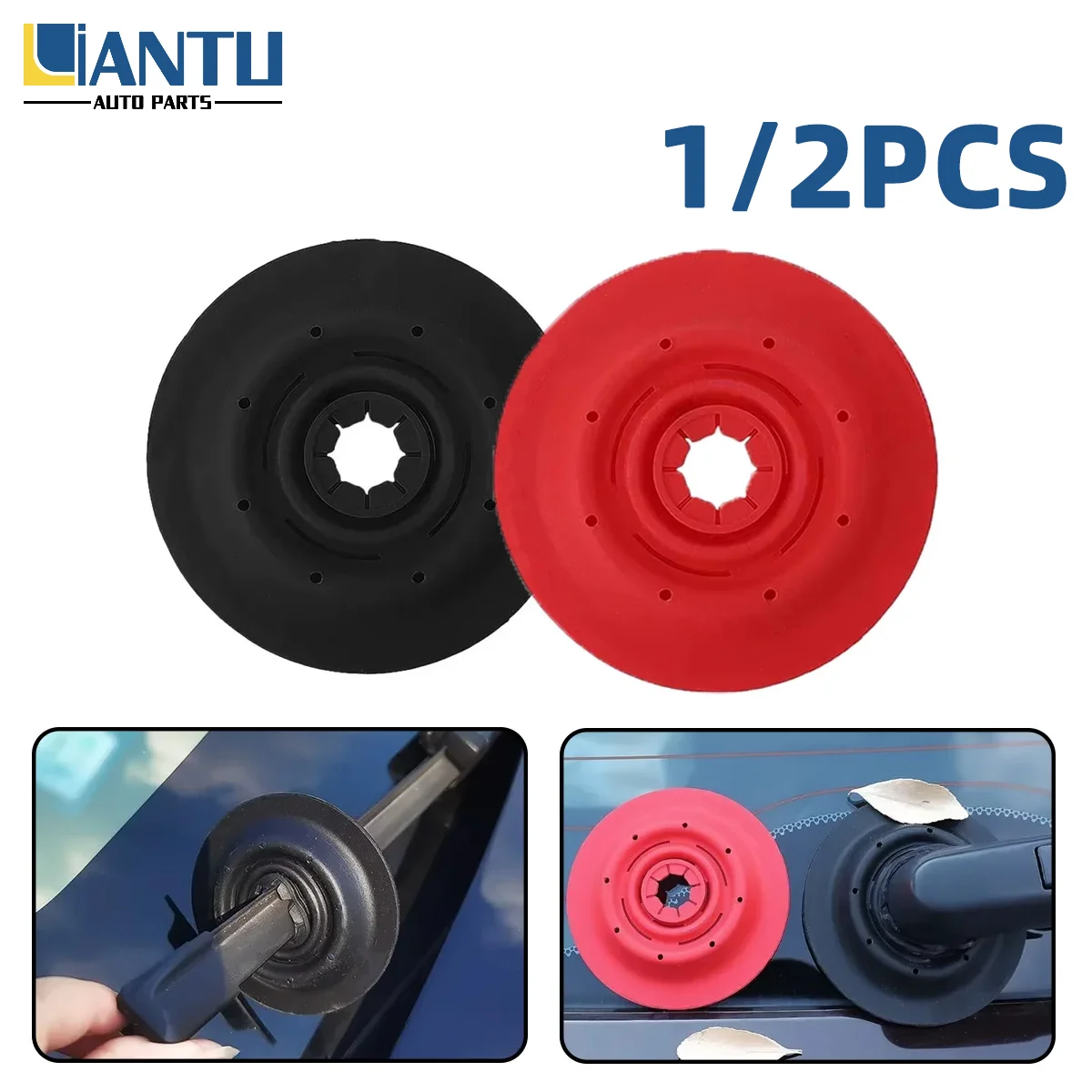 1/2pcs Car Windshield Wiper Bottom Protective Cover Silicone Protective Cover Anti Debris Dustproof Anti Falling Leaves