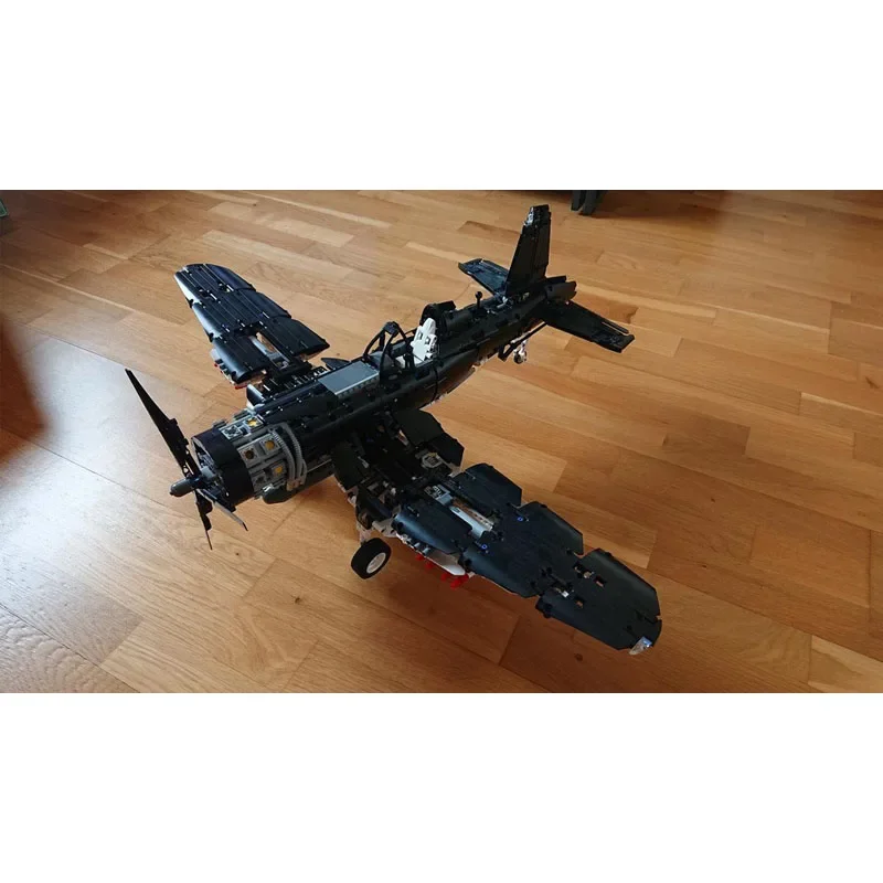 MOC-29318F4U Air Aircraft Fighter Building Block Model• 2418 Parts, MOC Creative Boy Kids Christmas Building Block Toy Gift