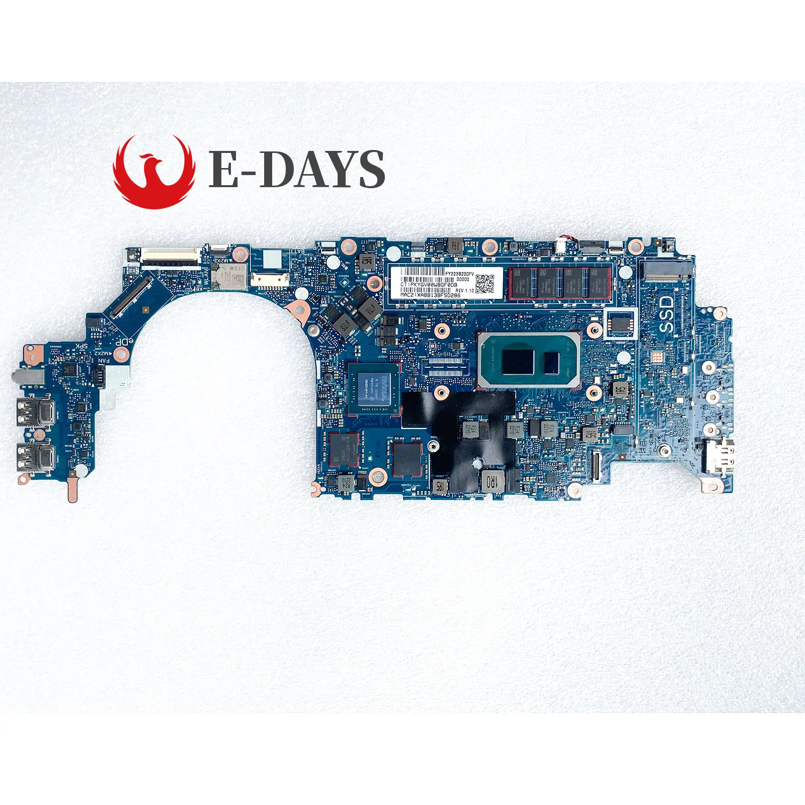 

6050A3213301 Mainboard For HP ZBook Firefly 14 G8 Laptop Motherboard CPU:I7 I5 8G 16G 32G GN20-M1-A1 4G 100% Test OK