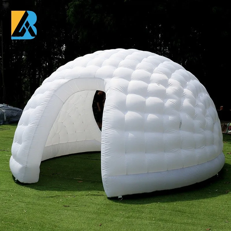 Custom Built 4 Meters White Inflatable Picnic Dome Tent for Party Event Rental Toys