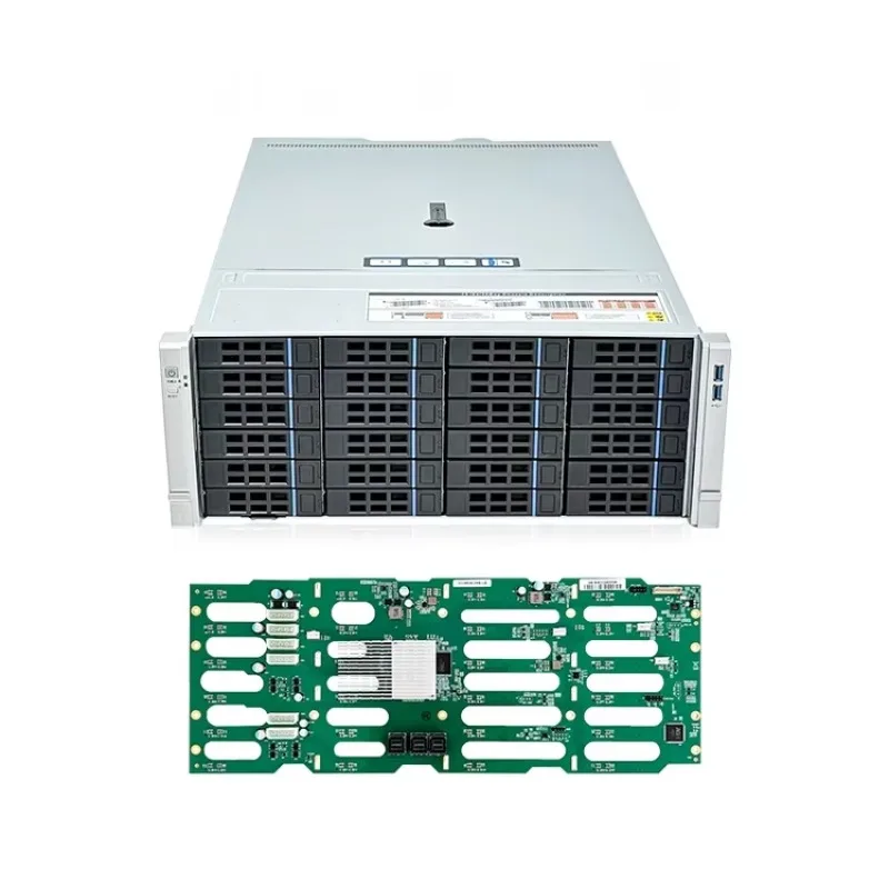X-465B2407a1r12gex-1 2025 New Design Rack Chassis with 4U 24Bays Hot Swap Server Chassis Straight-through 12gbps Backplane