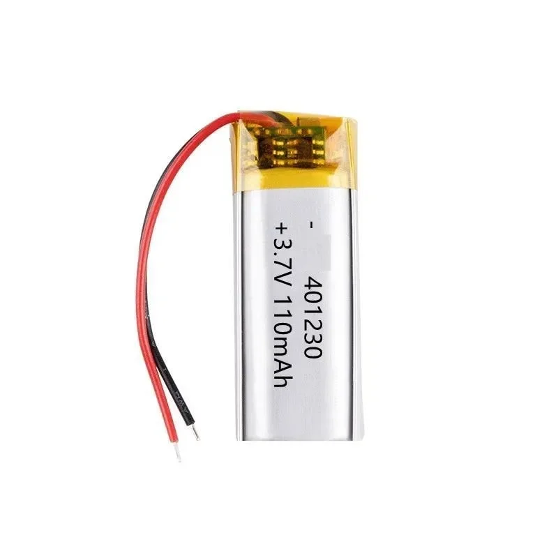 [New] 100pcs 401230 Polymer Lithium 120mAh Bluetooth Headset Electric Toy Recorder 3.7V Rechargeable