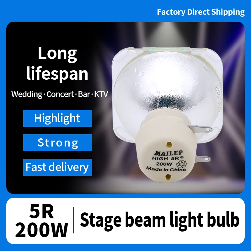 High Quality Stage Lighting Wash 5r 200w Lamp Wedding Lighting for Dance Floor, Club, Party