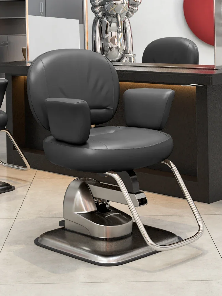 

Professional Hairdressing Swivel Barber Chair Lift Luxury Barber Chair Shave Perm Comfort Silla De Barbería Salon Furniture KMBC