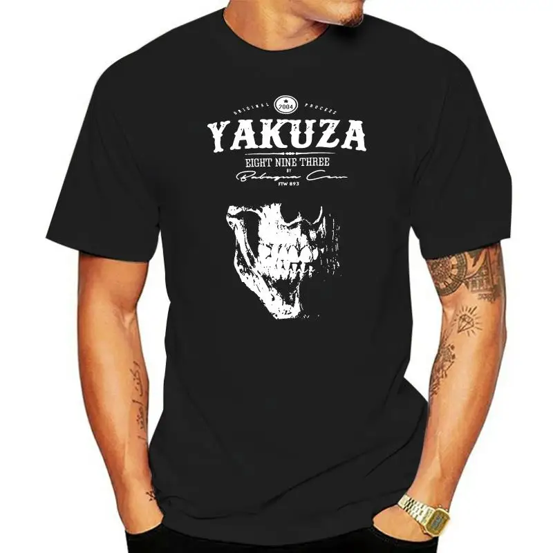 New fashion trend Yakuza T Shirt 1 Mens Girocollo Maniche Basa Casual Top Abbigliamento di Moda Fashion T Shirt 100% Cotton