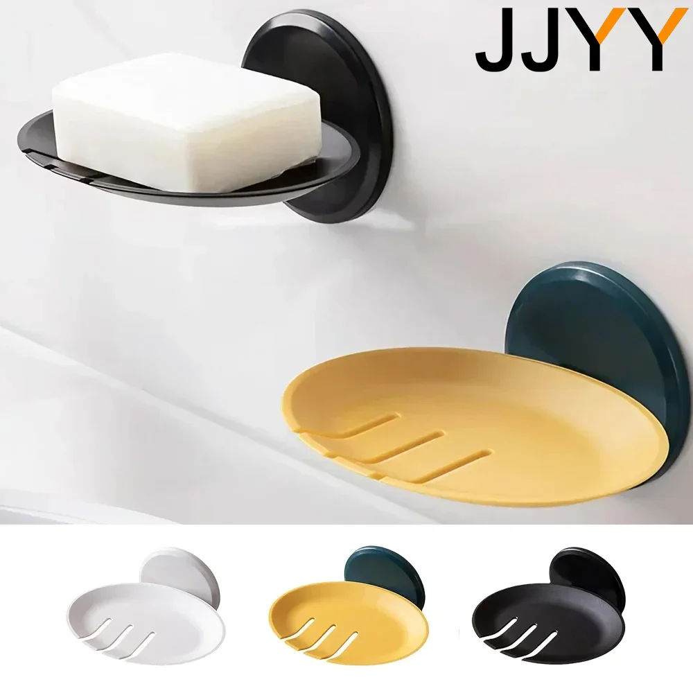 

1 PC Multi-Flush Shower Suction Cup Drainer Soap Dish Home Wall Mounted Flushless Drainer Soap Dish Bathroom Accessories