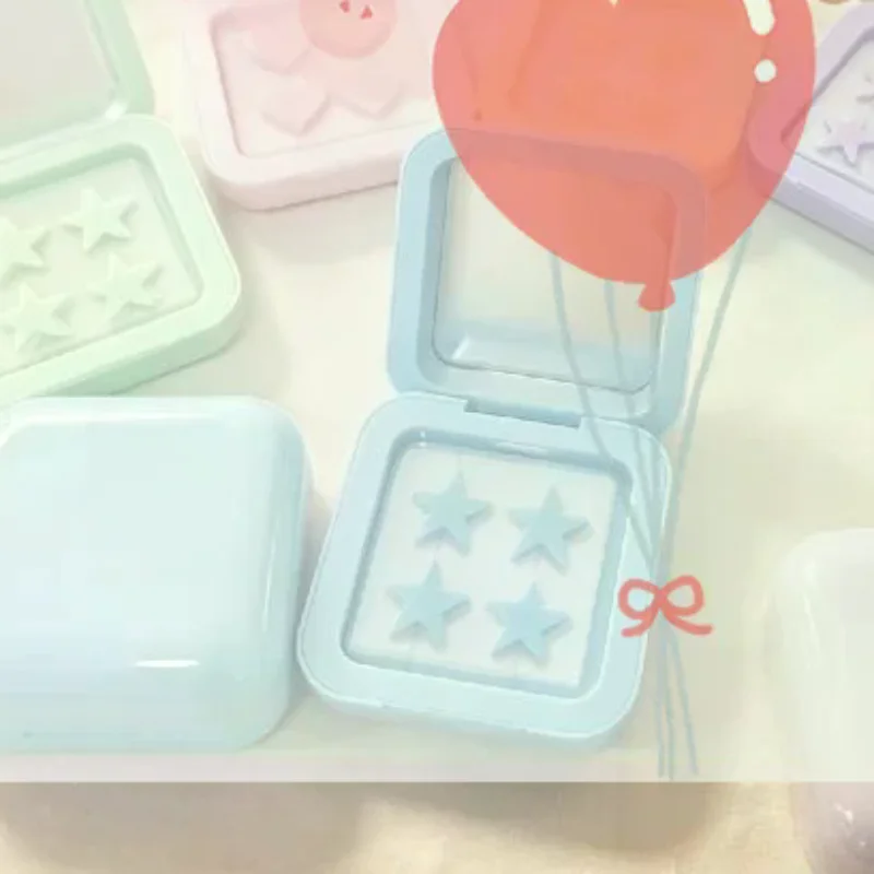 Star Water Gel Pimple Concealer Patches, Fashionable Makeup Essential, Independent Packaging With Mirror, Portable, 32 Patches