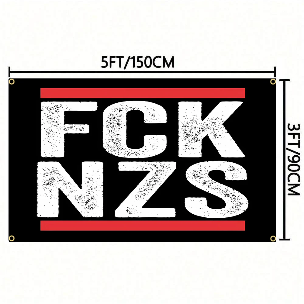 FCK NZS Flag in Polyester 60x90cm 90x150cm Banner for Decorations Parades Suitable for Indoor And Outdoor Use