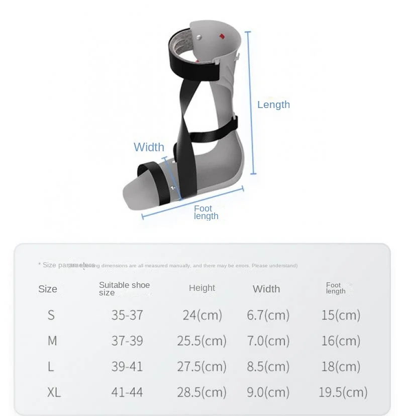 Drop Foot Support Splint Ankle Foot Orthosis Brace for Stroke Rehabilitation Foot Drop Achilles Tendon Contracture Disease