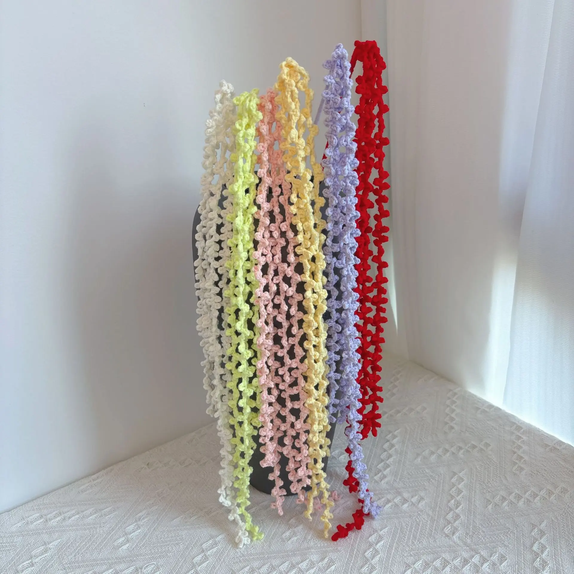 Gehäkelte Wisteria-Quaste, hübsche gestrickte Blume zum Aufhängen, handgewebte Quastenblume, Hochzeits- und Partydekoration, Foto-Requisite – Detail 1