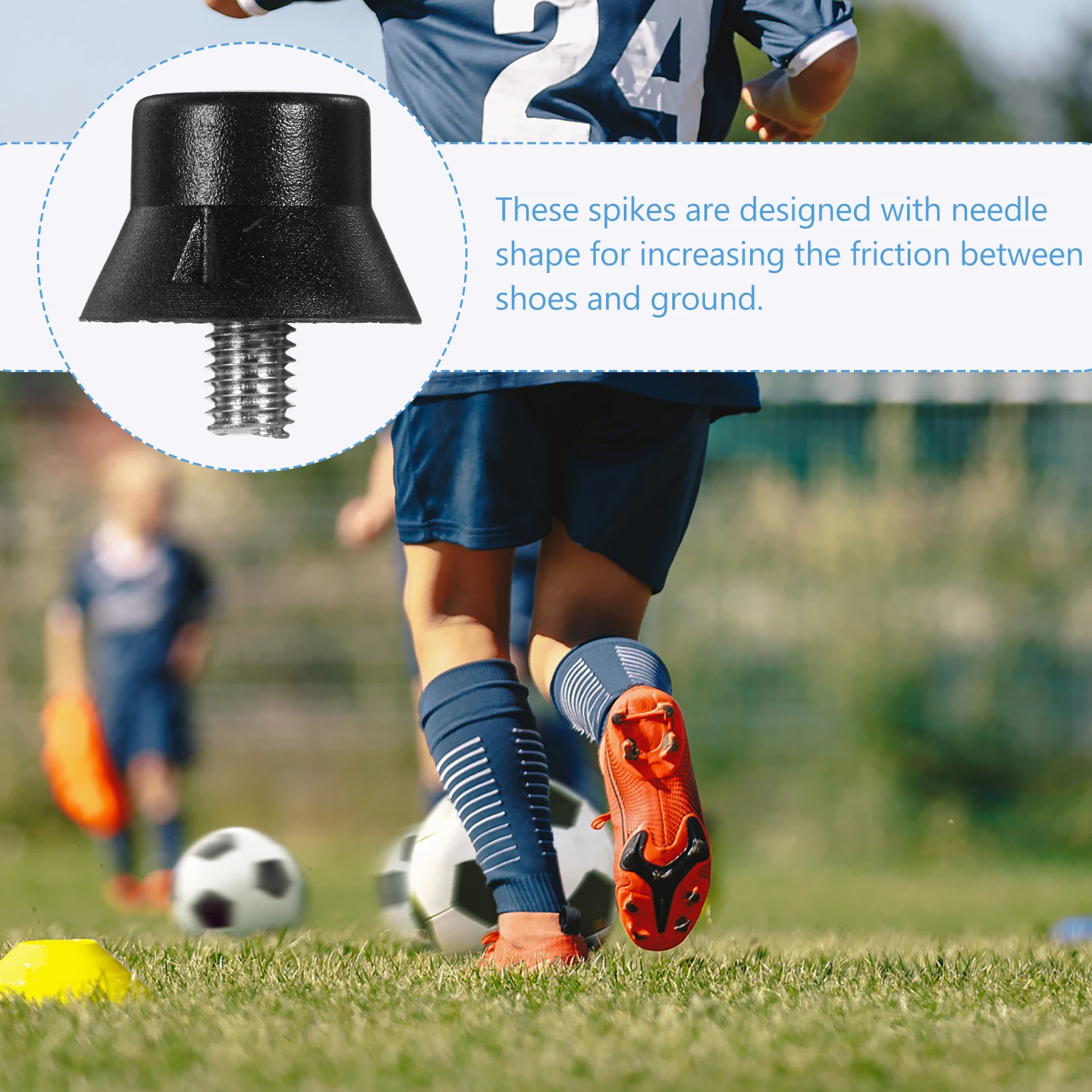 

25pcs Football Spikes 13MM 16MM Rubber Replacement Shoes Nails Anti Slip Golfs Shoes Spikes Accessories