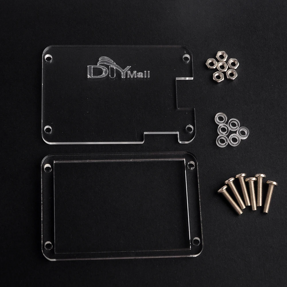 Acrylic Plastic Transparent Clear Case for Nextion basic 2.4'' NX3224T024 2.4'' Full Color HMI LCD Touch Display Module