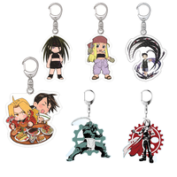 Anime  Fullmetal Alchemist Riza Hawkeye Snappy Design Ver Acrylic HD Figure keychain Pendant Collection About6cm