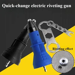 Elektrischer Zug niet pistolen adapter Niet werkzeug Akku-Bohr einsatz mutter für Jalousie 2,4 bis 4,8mm