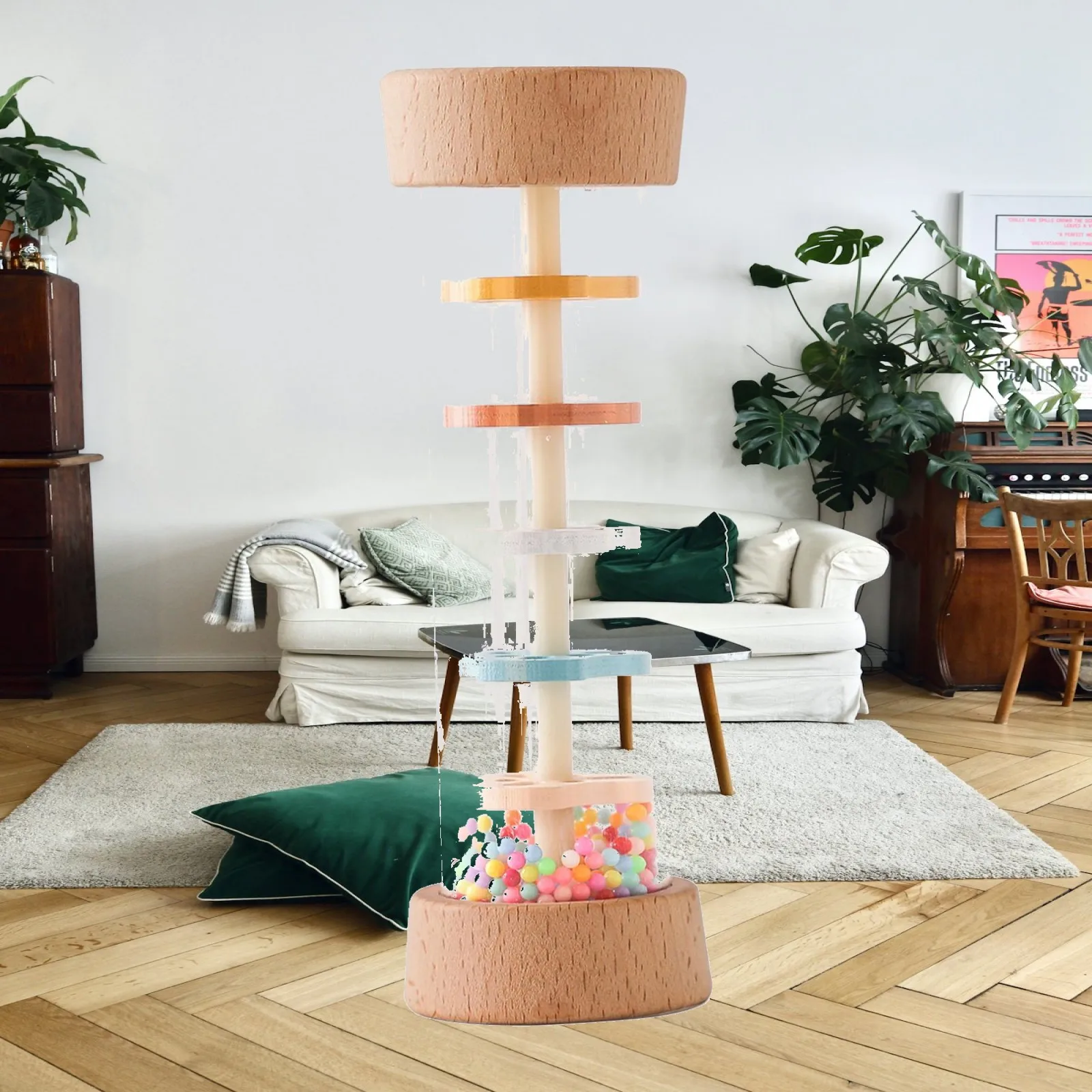 Montessori Toy Rainstick Teaching Aid Preschool Learning Toy Musical Toy Baby