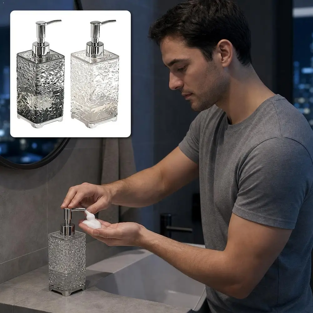 Luxury Foaming Soap Dispenser Refillable Empty Bottle for Hand Soap Shower Gel Bathroom Accessories Modern Press Pump
