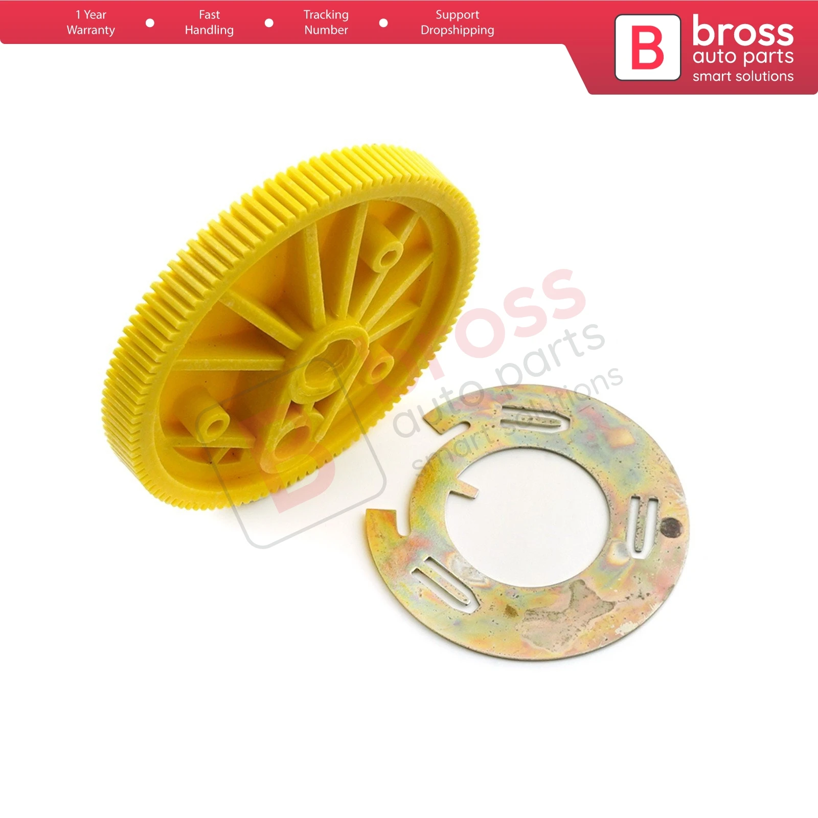 Bross Auto Parts BGE596 Rear Window Wiper Motor 0390201532 Repair Gear for Ford Fiesta MK4 MK5 5-Door Only ship From Turkey