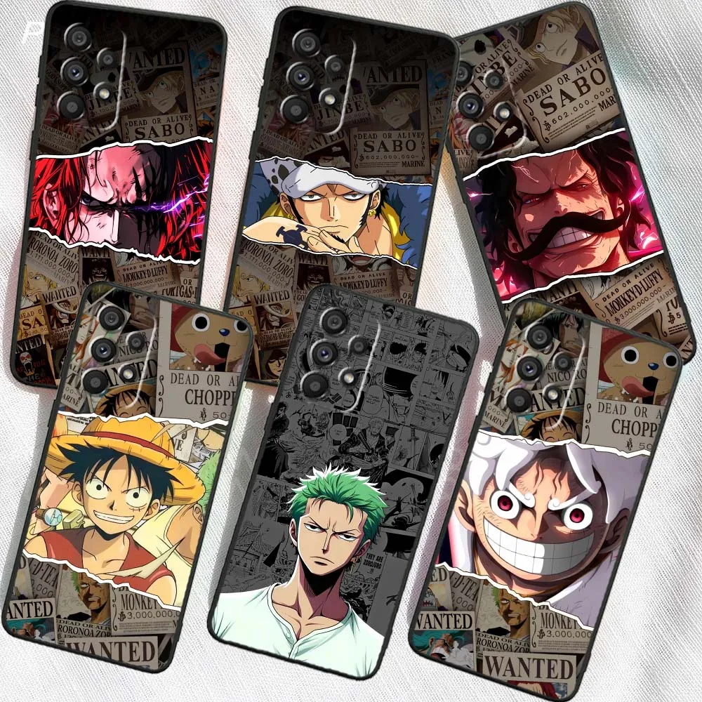

One Piece Luffy Zoro Handsome For Samsung A41 A35 A34 A33 A32 A25 A24 A23 A06 A05 A04 Note 10 20 Ultra 5G Black Phone Case