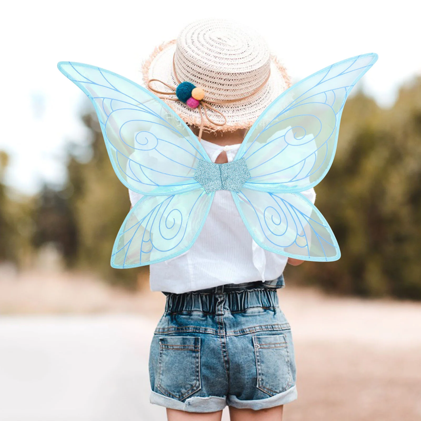 Glowing Butterfly Wings Fairy Cosplay Party Favors Costume for Adults Butterflies Prop Props