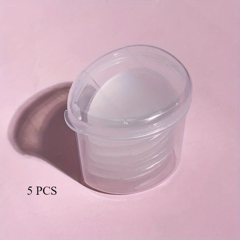 1/5 Pack Mini Silicone Fingertips - Reusable, Fragrance-Free Makeup Brushes for Foundation, Concealer and Powder