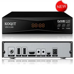 Koqit dvb s2 HEVC H265 DVB-S2 ricevitore satellitare HD ricevitore Tv satellitare T2-MI schermo a specchio Stream DVB2IP Stick Meecast TV Box