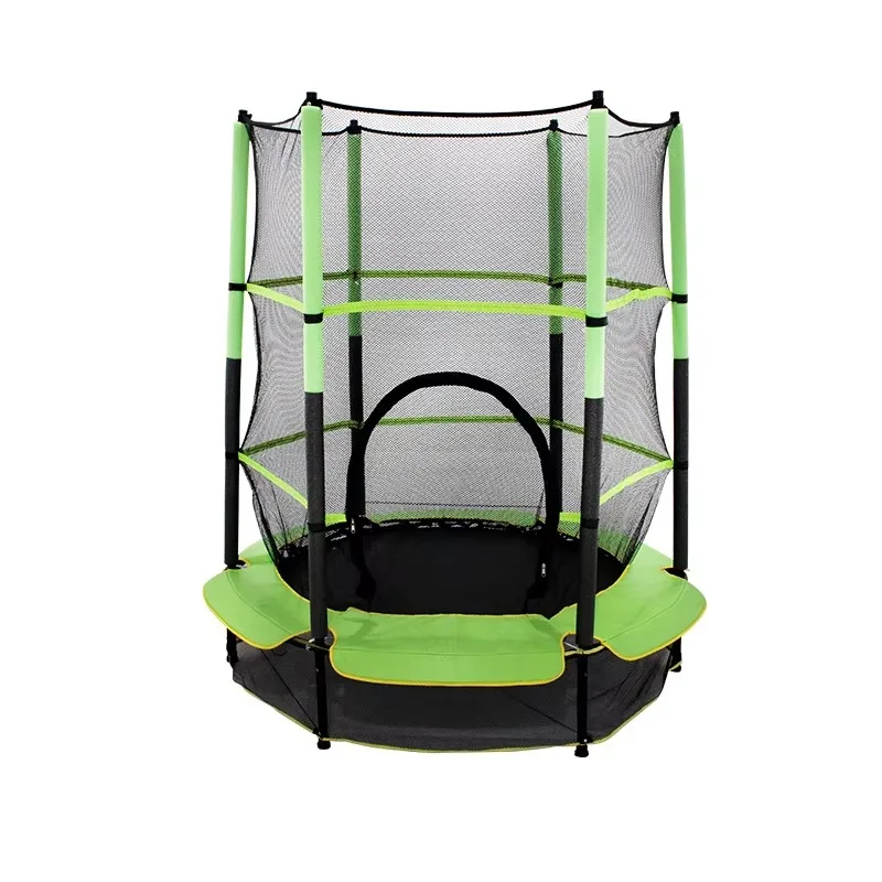 

High Quality High Fence Safety Trampoline 55-inch Circular Elastic Bands Trampoline Indoor Children Entertainment Trampoline