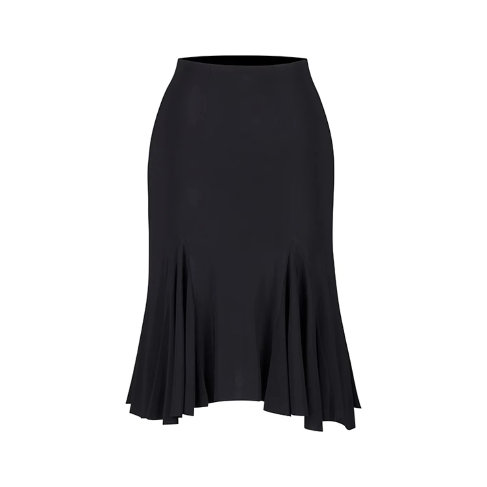 라틴 댄스 드레스 연꽃 디자인 스커트 여성 라틴 댄스 의상 벨리 탱고 공연 의상