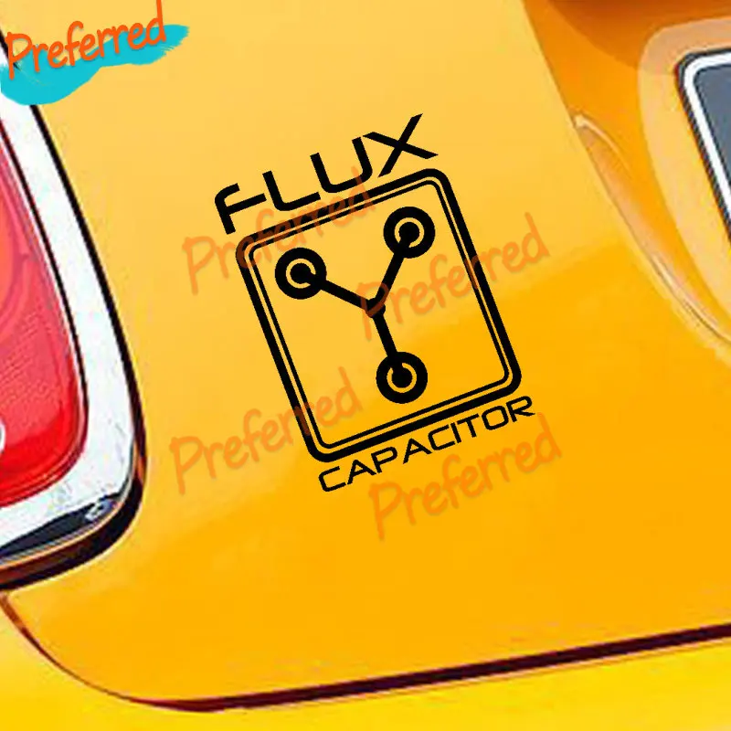 

Creative Decals Flux Capacitor Car Stickers Rear Car Windshield Bumper Motorcycle Truck Boat Vinyl Cover Scratch Decals