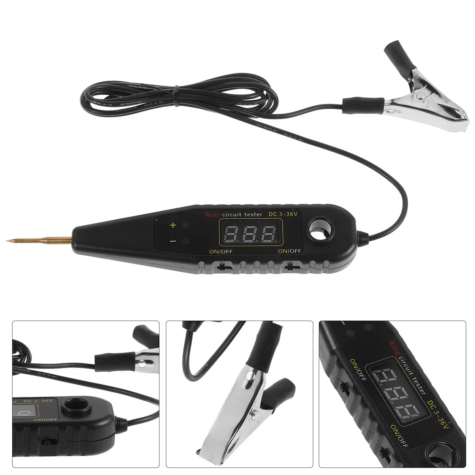 

Digital Car Electric Tester Pen Circuit Voltage Detection LED Real Virtual Volt Checker Automotive Tool Parts