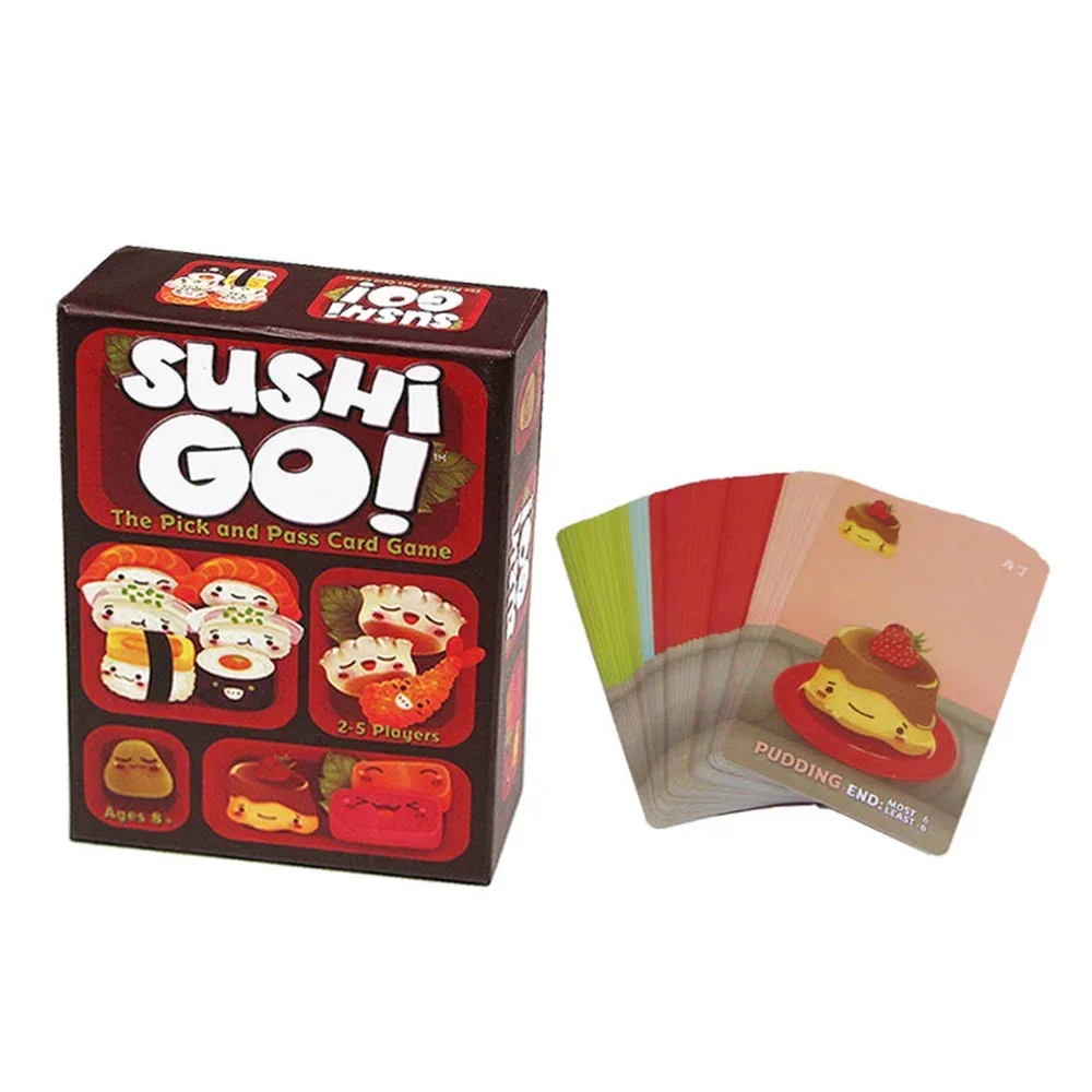 Juego de cartas Sushi Go, juego de mesa de reunión familiar, regalos de navidad