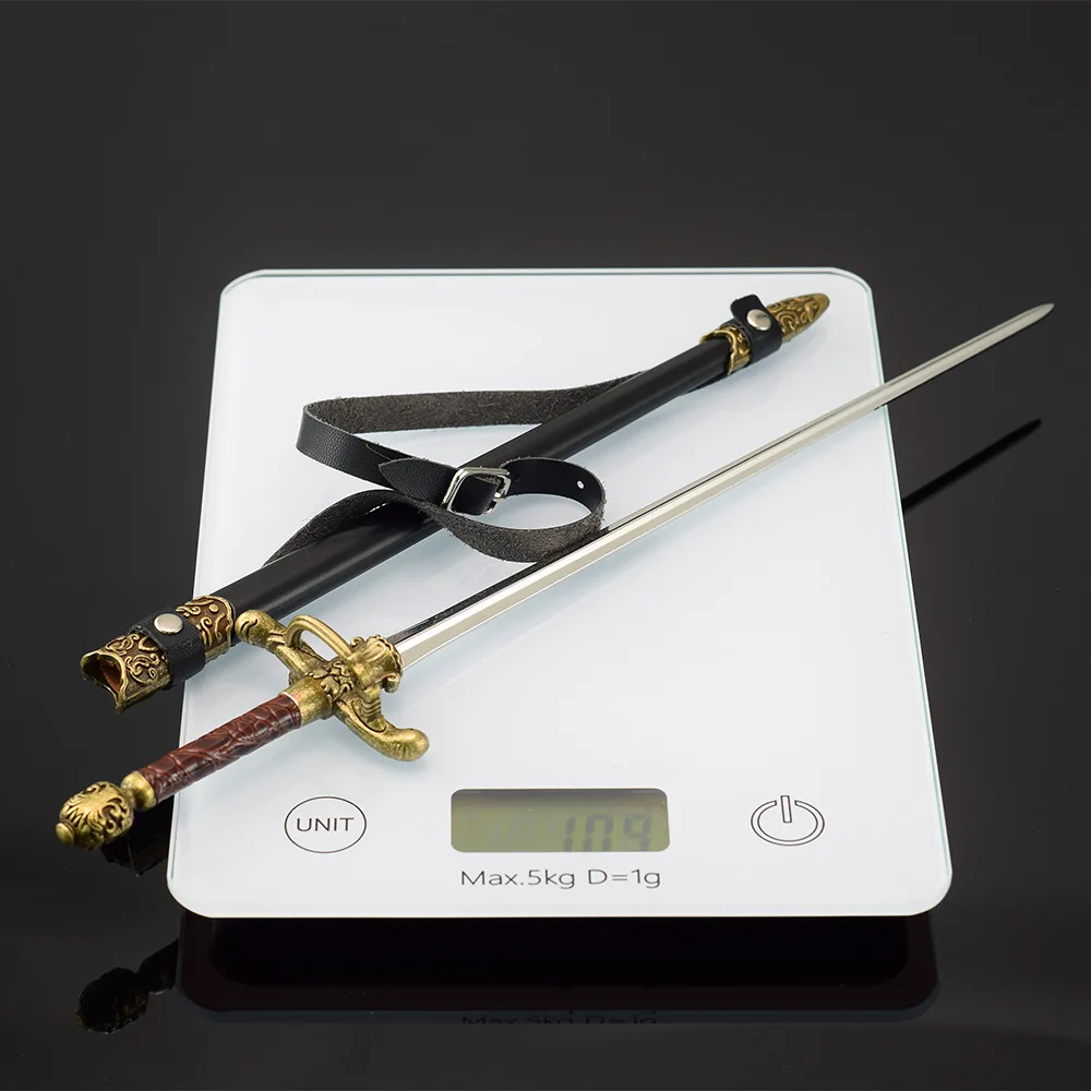 30cm Nowa Figurka z Gry Needle Metalowy Model Rekwizyty Rzemieślnicze Dekoracja na Biurko Ozdoby Prezent Urodzinowy dla Chłopców Zabawki