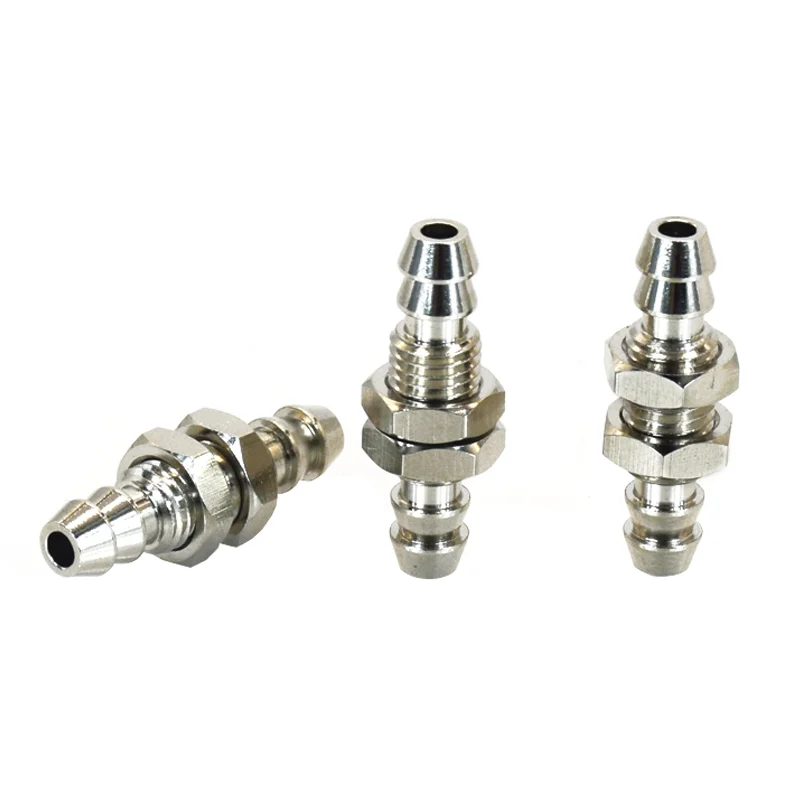 10 Stück Mini-Widerhakenanschlüsse Pagodenanschluss M3 M4 M5-Luftschlauch 3 mm 4 mm 6 mm Pagode Messing Pneumatikrohr Luft-Schnellverbindung T-Typ – Detail 7