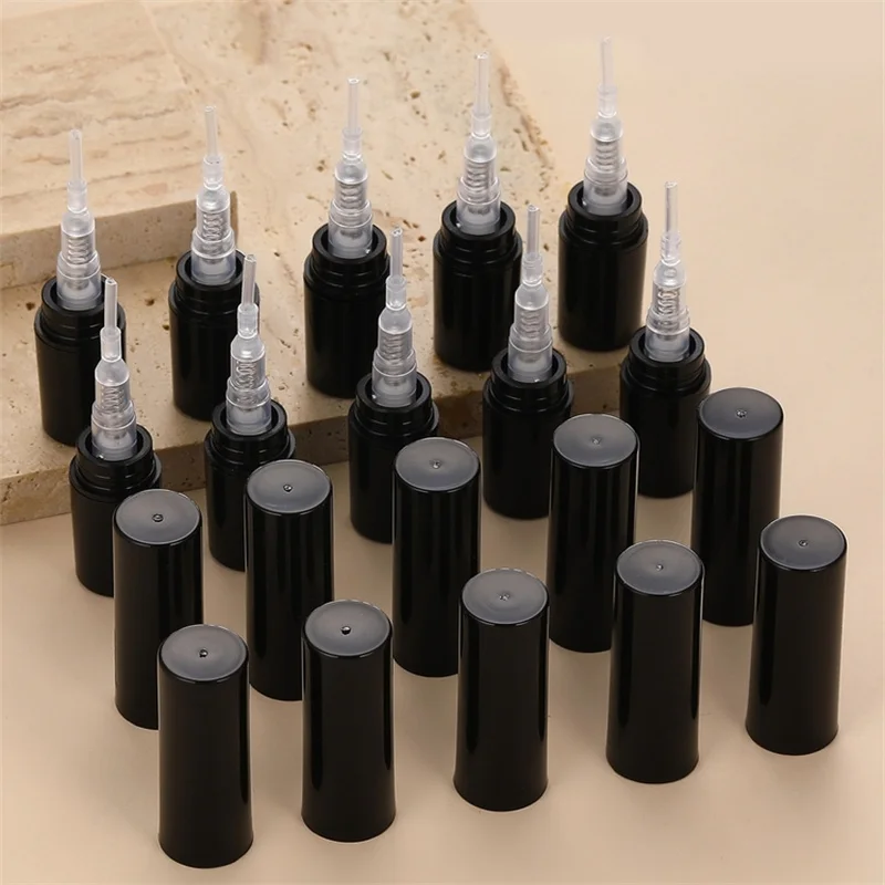 10/100pcs 2ML 3ML 5ML Zwarte Draagbare Plastic Spray Fles Parfumflesje Verstuiver Mini monster Reageerbuis Dunne PET Flesjes Groothandel