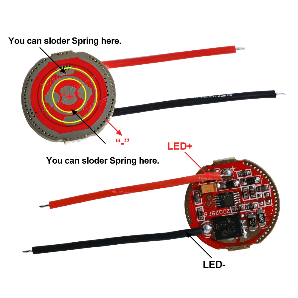 10W 20W 30W LED Flashlight Driver XHP50.2 XHP70.2 XHP90 SST-90 3V 6V 12V 20/22/26/32mm 1/5Mode Circuit Board Power Supply For DI