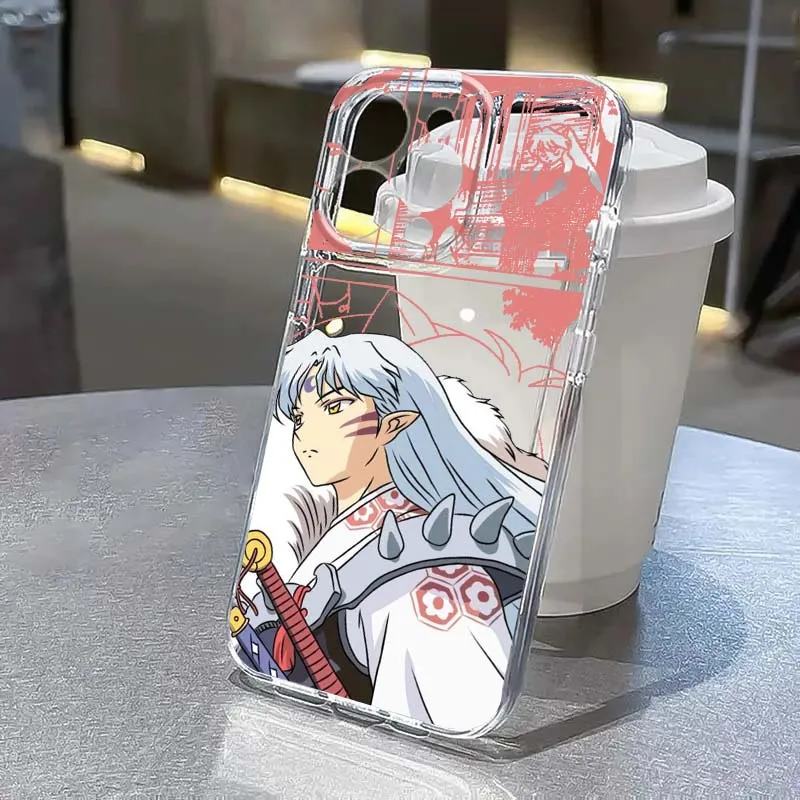 

Inuyasha Anime Popular Art For Apple iPhone 17 16 15 14 13 12 11 Air Pro Max Plus Mini Transparent Soft Phone Case