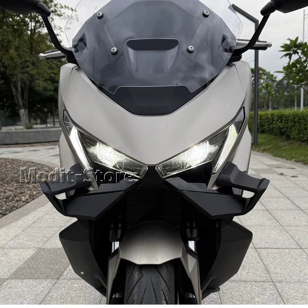For HONDA FORZA 750 Forza750 2025 2026- Motorcycle Side Winglet Front Spoiler Wing Fairing Fixed Lower lip Wing Aerodynamic view 3