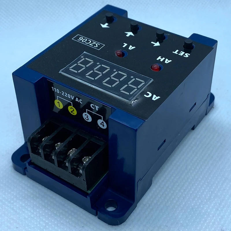 SZC06 AC amperometro digitale intervallo di misura limite inferiore superiore allarme relè di ritardo rileva AC110-220V 100A