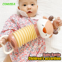 Cartoon Fox Baby Accordion Music Toy Car Hanging Early Education Instrument Electronic Vocal Music Soothe Toys Children Gifts