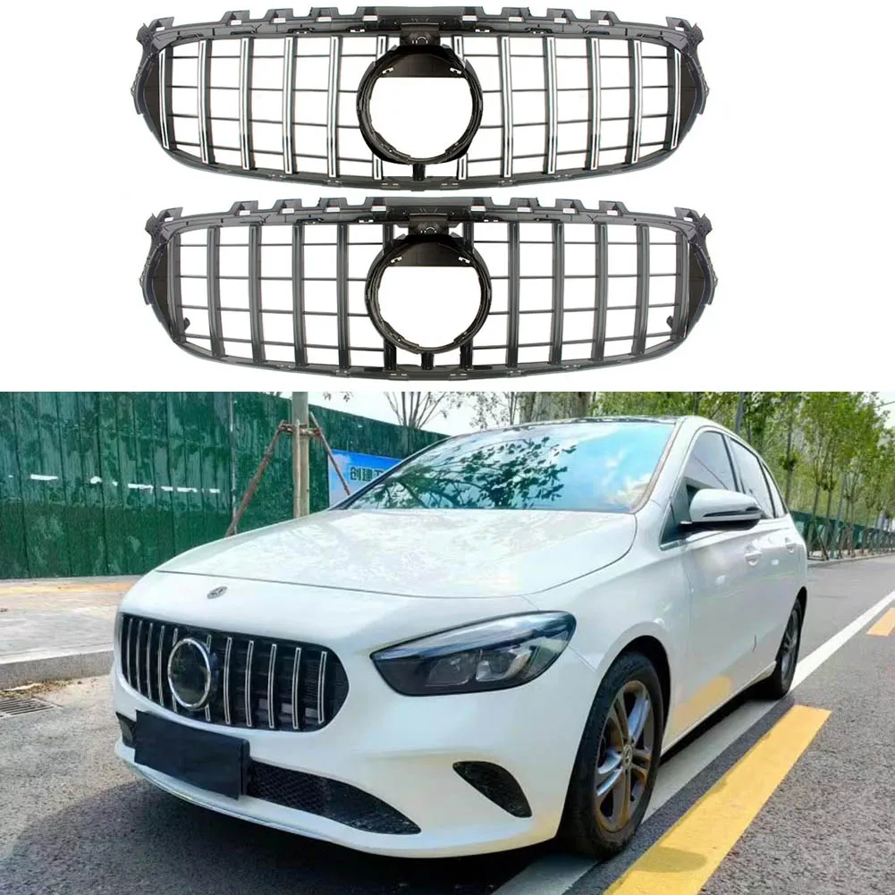 

Front Bumper Racing Grill Billet Grille Cover For Mercedes-Benz W247 B-Class 2020 2021 General